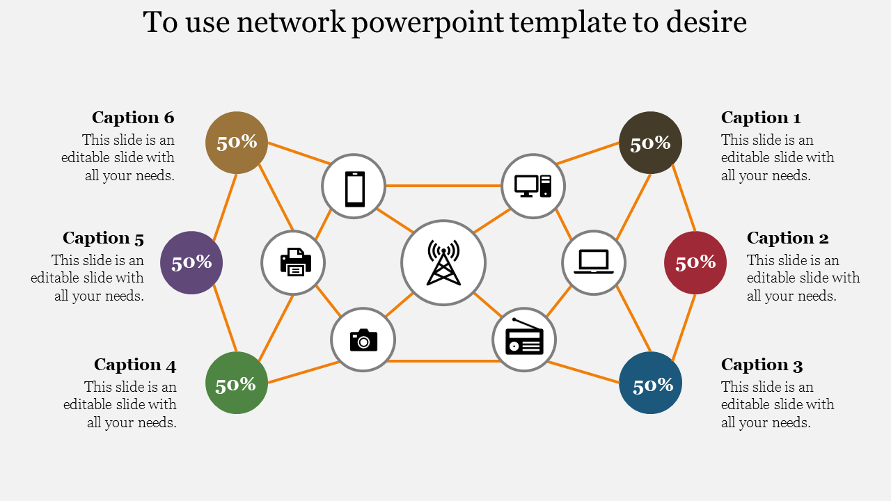 network powerpoint template-To use network powerpoint template to desire